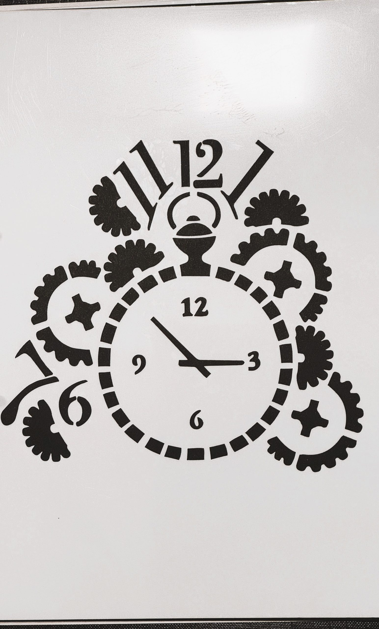 Clock Stencil