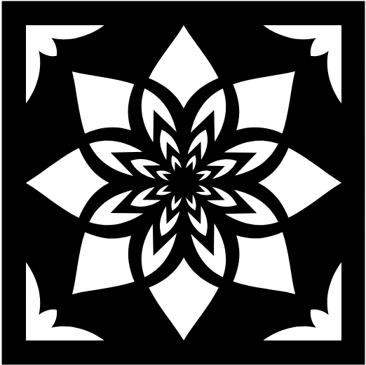 Floral Tile Stencil - Image 3