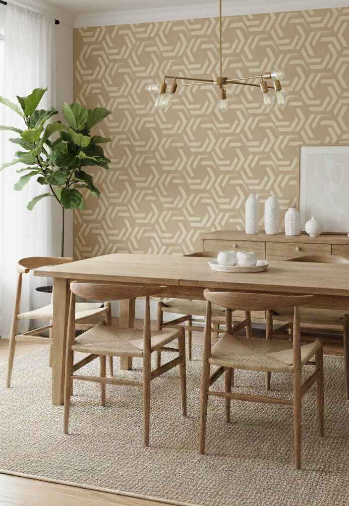 Abstract Hexagon Pattern Stencil - Image 3