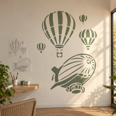 Aerostat Ballon Skabelon