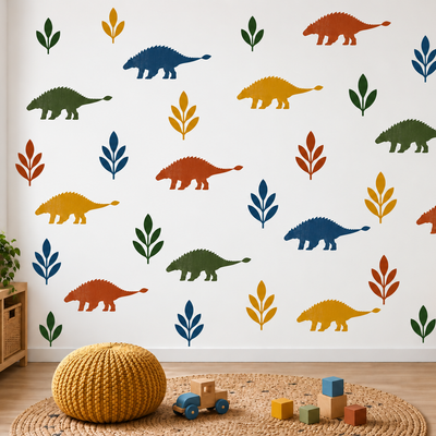 Spinosaurus Dinosaur Stencil (5 pcs)