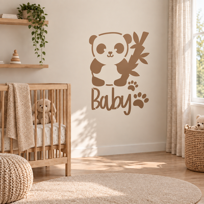 Baby Panda Stencil