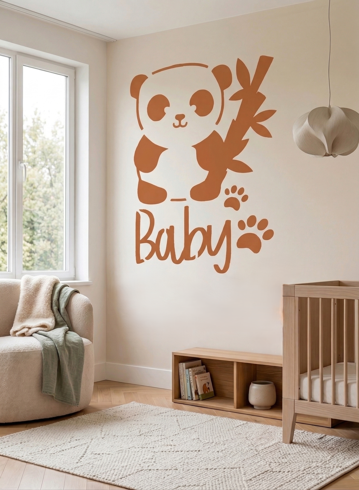 Baby Panda Stencil - Image 1