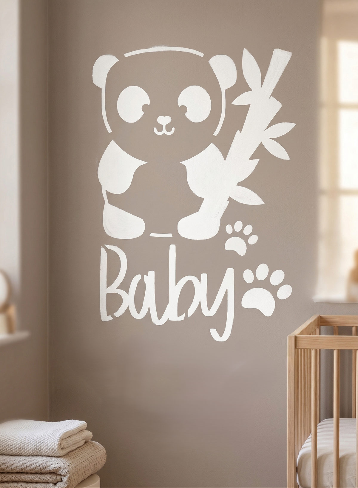 Baby Panda Stencil - Image 2