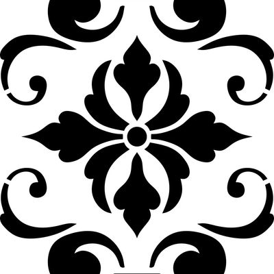 Pochoir Motif Damassé Baroque
