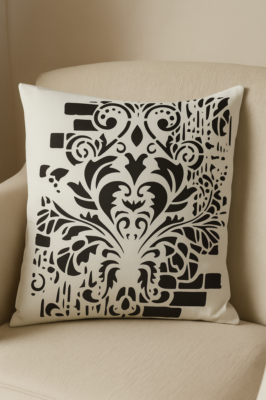 Damask Bricks Stencils - Image 3
