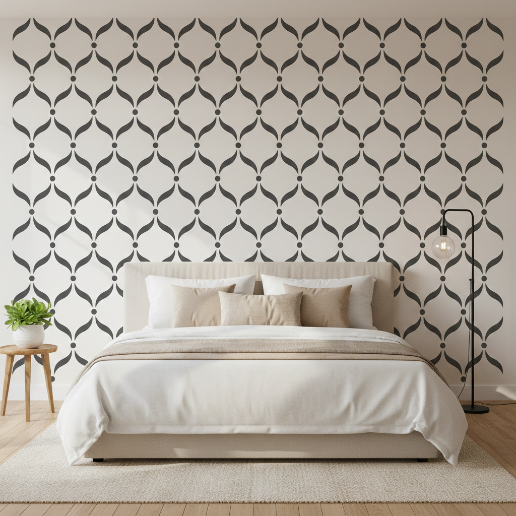 Modern Lattice Pattern Stencil - Image 5