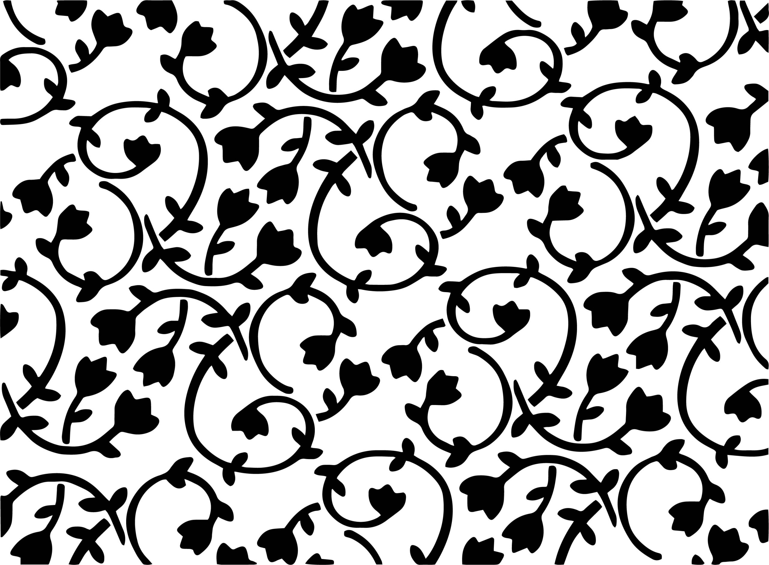 Blooming Vines Stencil