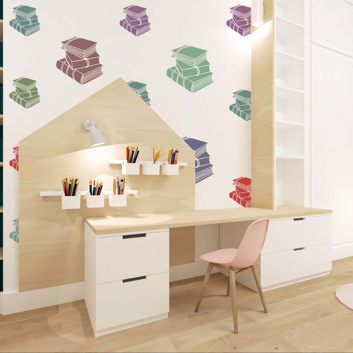 Books Stencil - Image 1