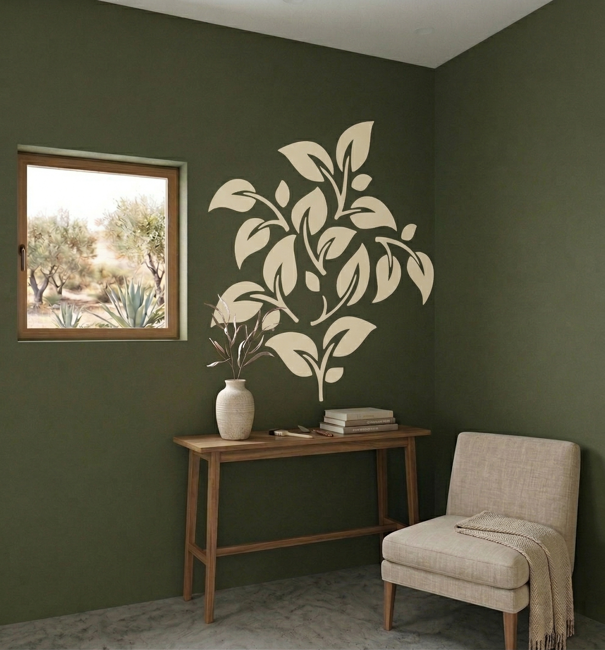 Botanical Leaf Stencil - Image 2