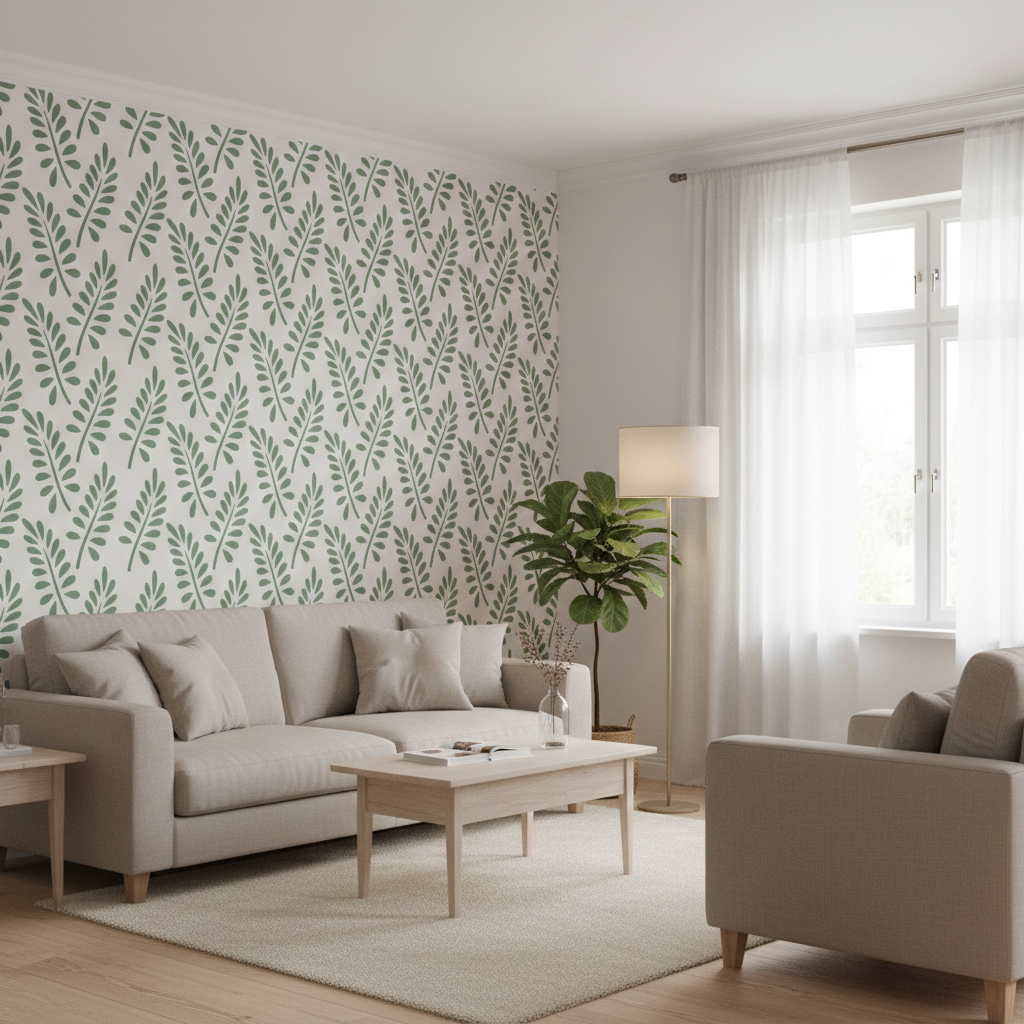 Leaf Pattern Stencil - Image 3