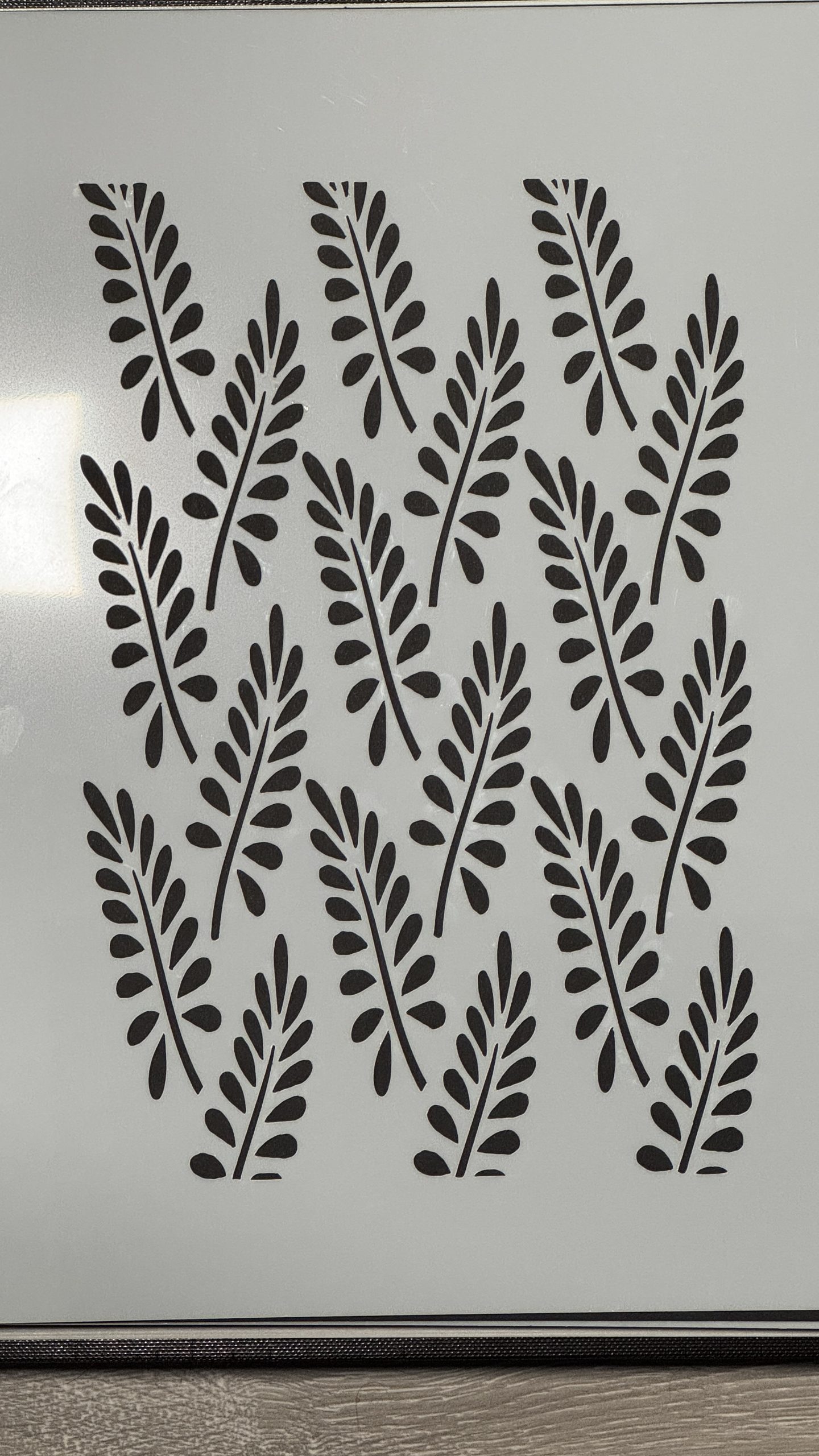 Leaf Pattern Stencil