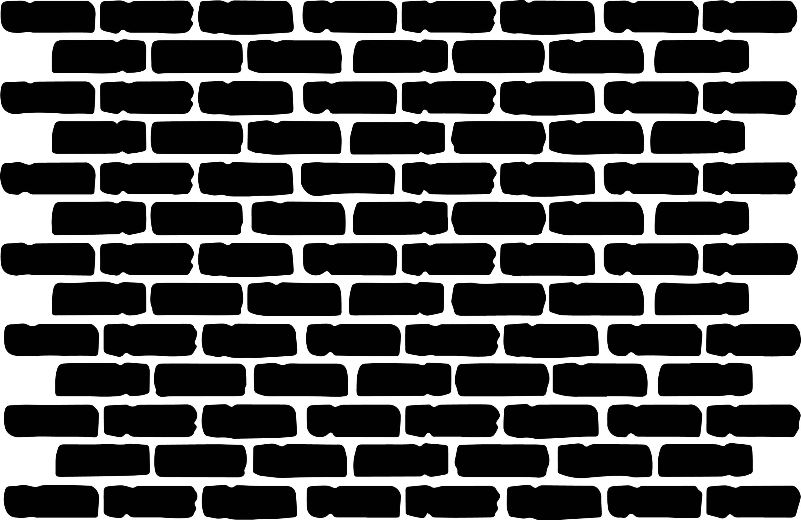 Brick Wall Pattern Stencil