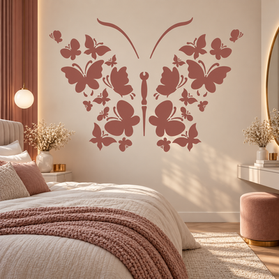 Butterfly Cluster Stencil