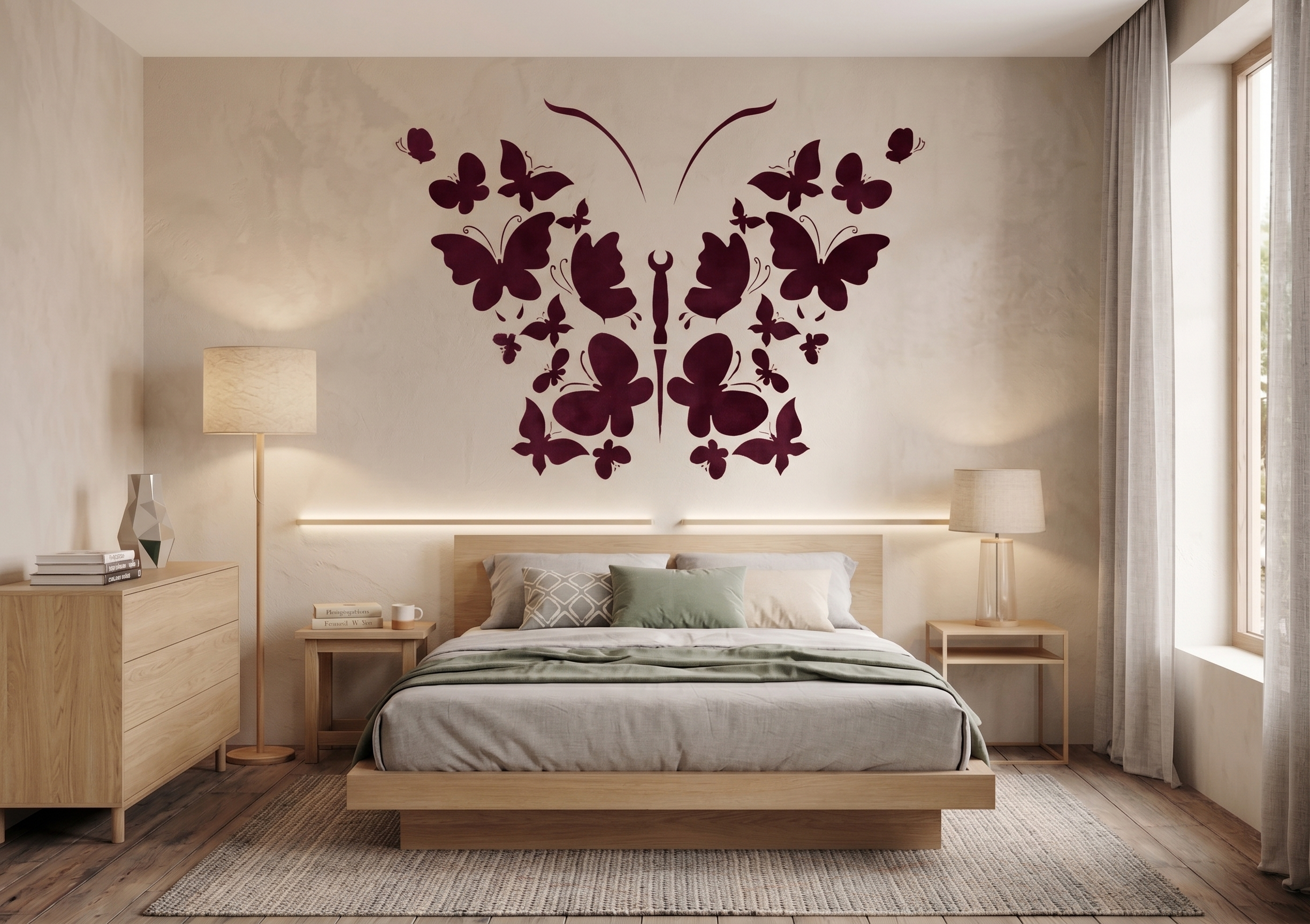 Butterfly Cluster Stencil - Image 2