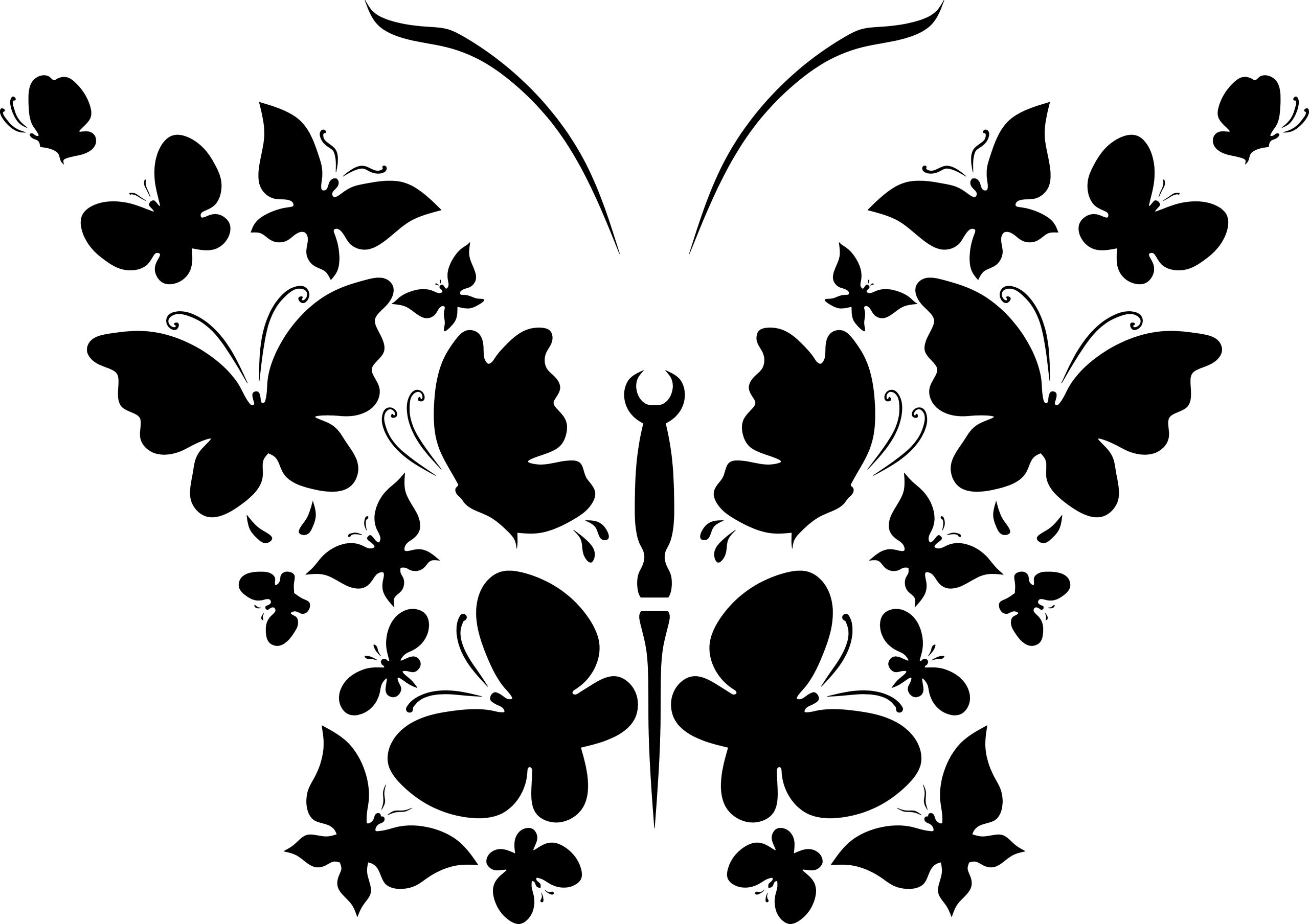 Butterfly Cluster Stencil