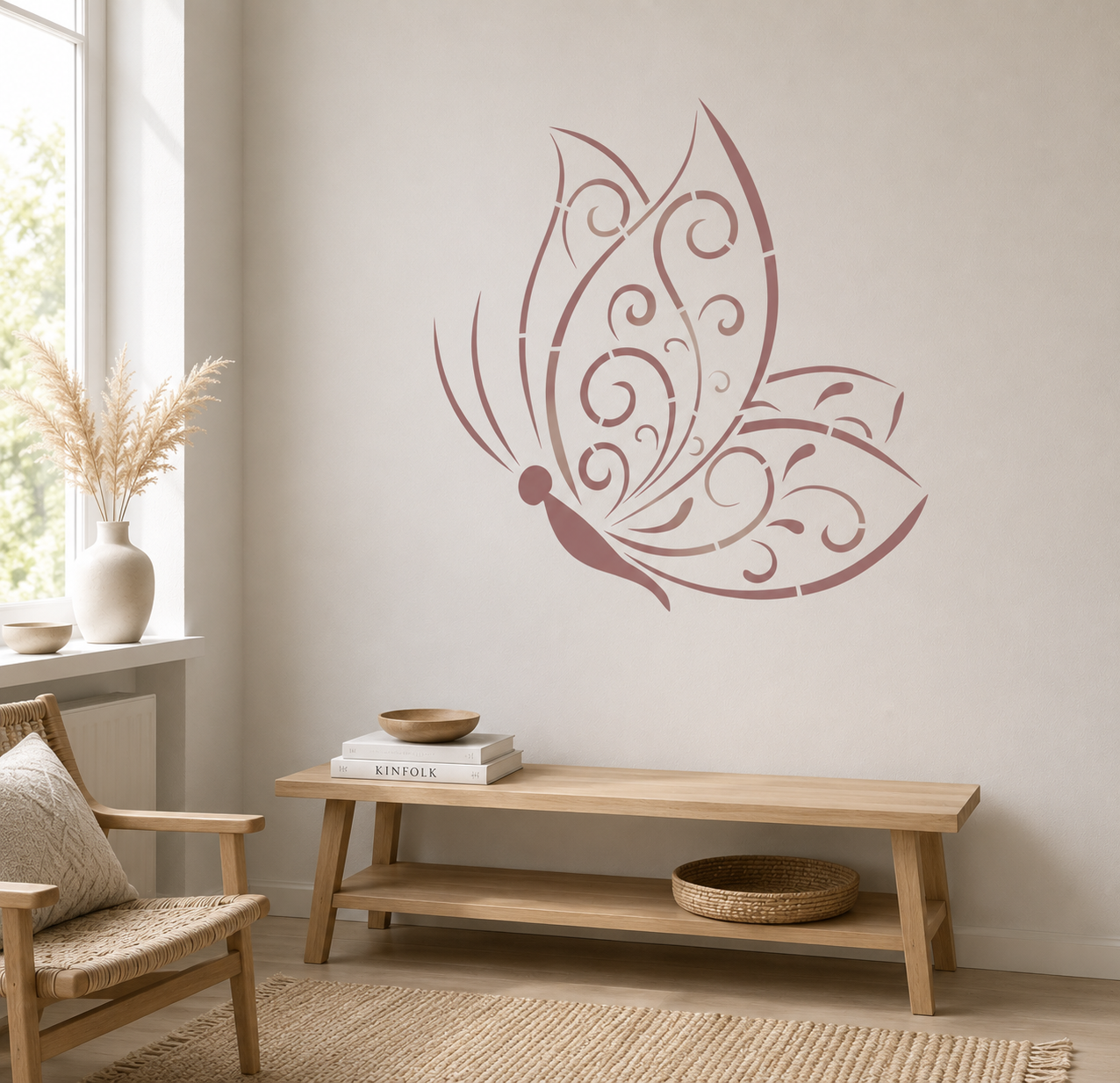 Butterfly Swirl Stencil - Image 2