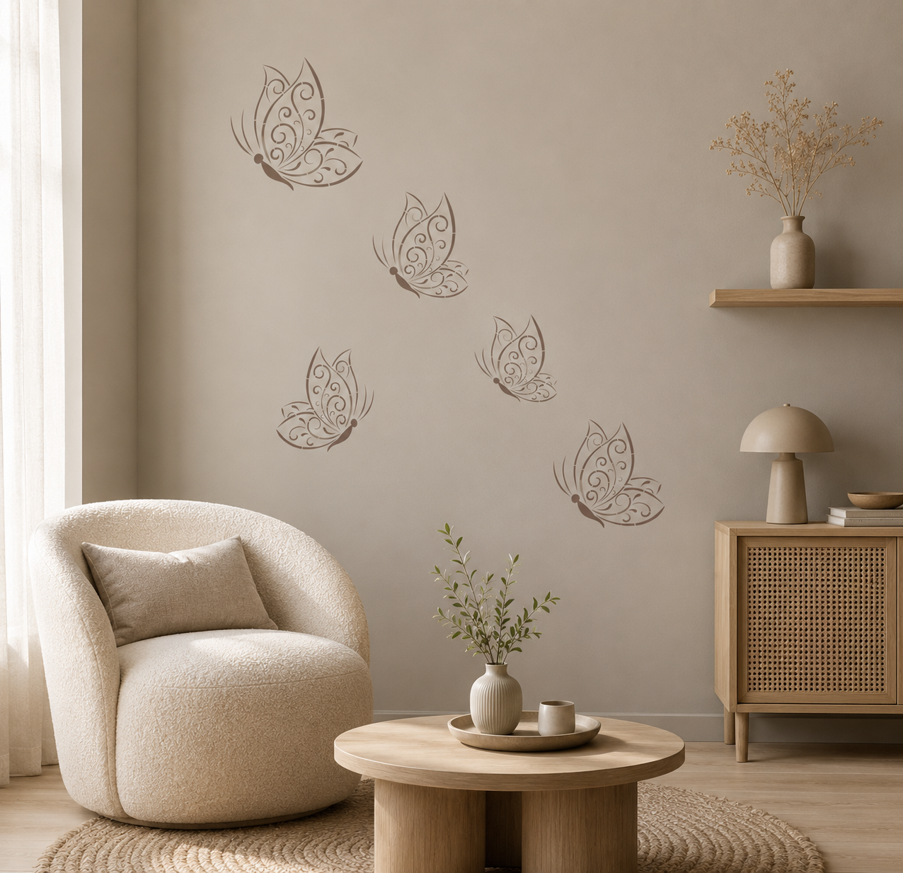 Butterfly Swirl Stencil - Image 3