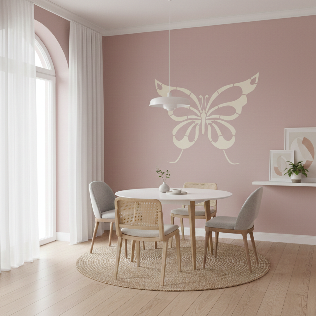 Butterfly Wings Stencil