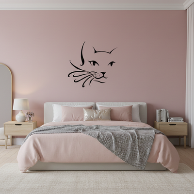 Stencil de Rosto de Gato