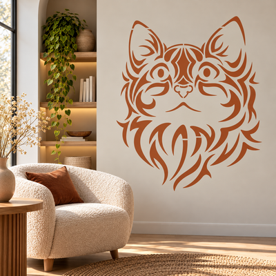 Decorative Cat Stencil