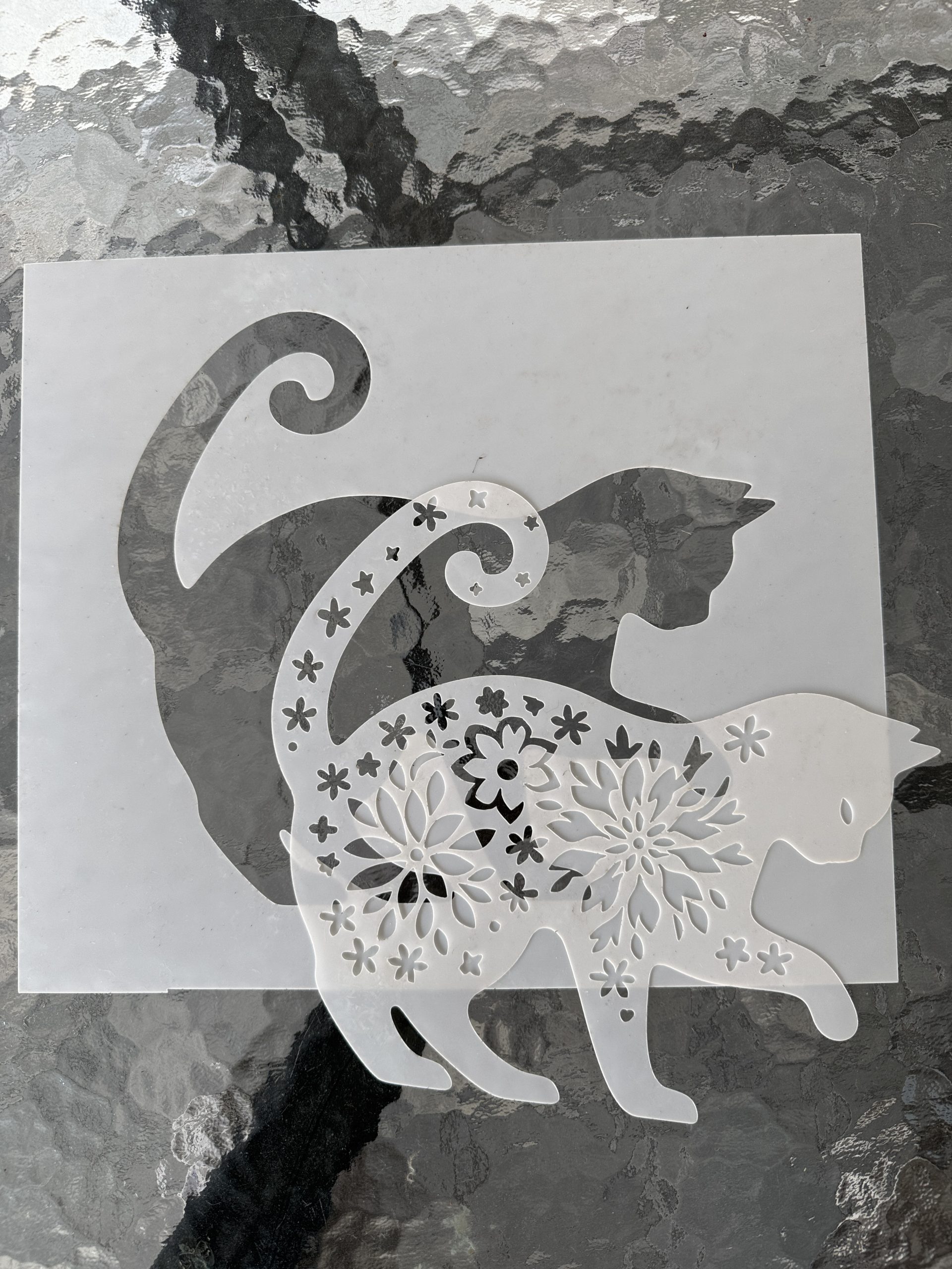 Floral Cat Stencil - Image 3