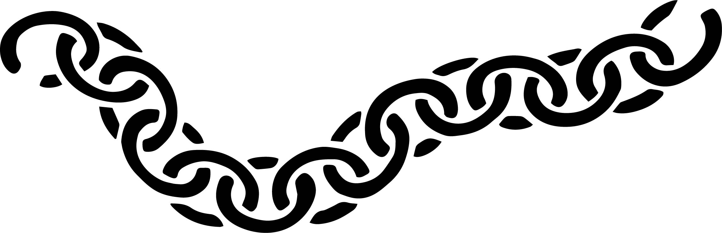 Chain Border Stencil