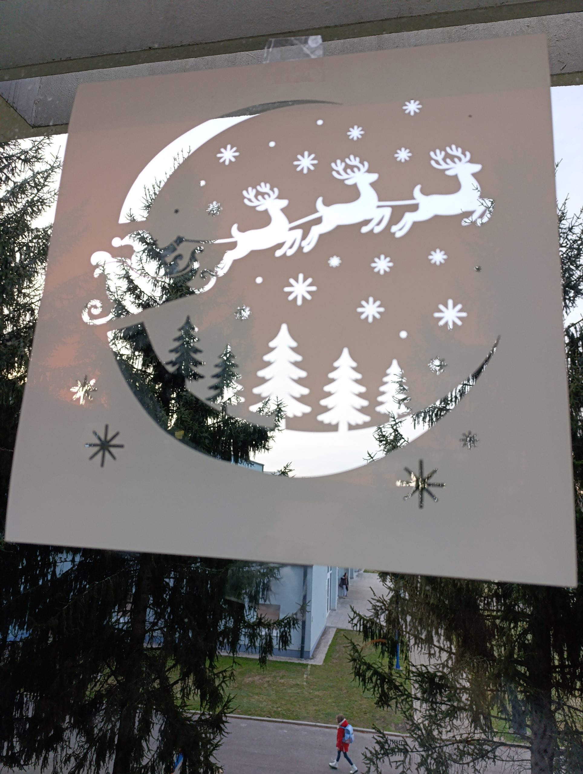Santa Claus Stencil – Moon & Reindeer - Image 2