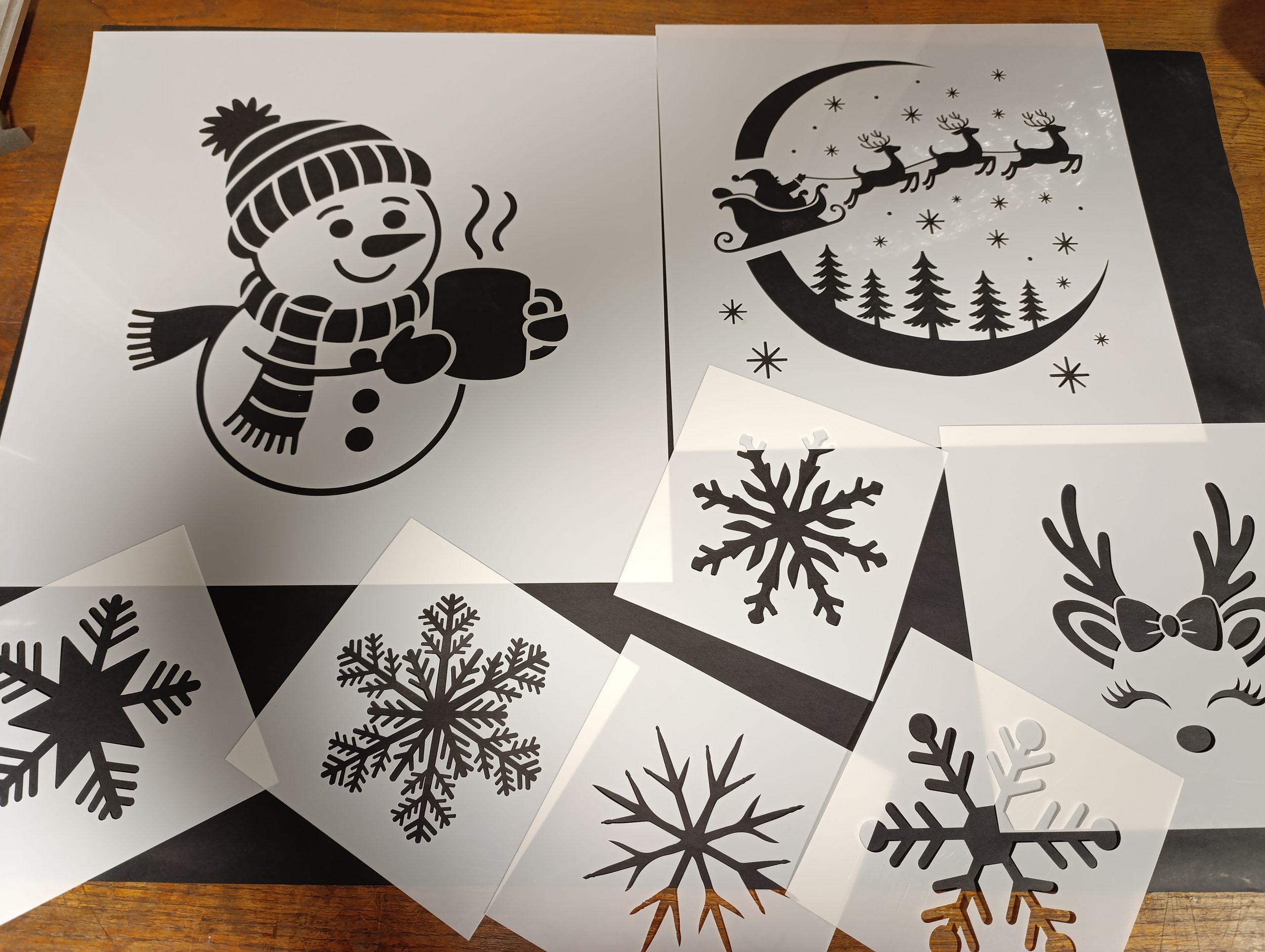 Christmas Window Stencils
