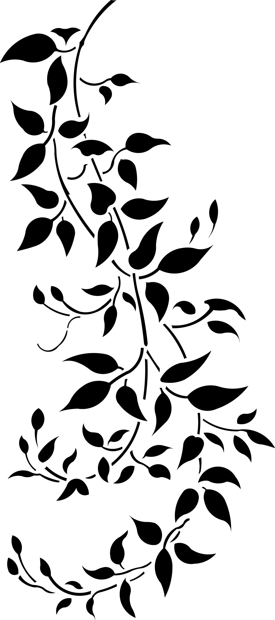 Clematis Vine Stencil