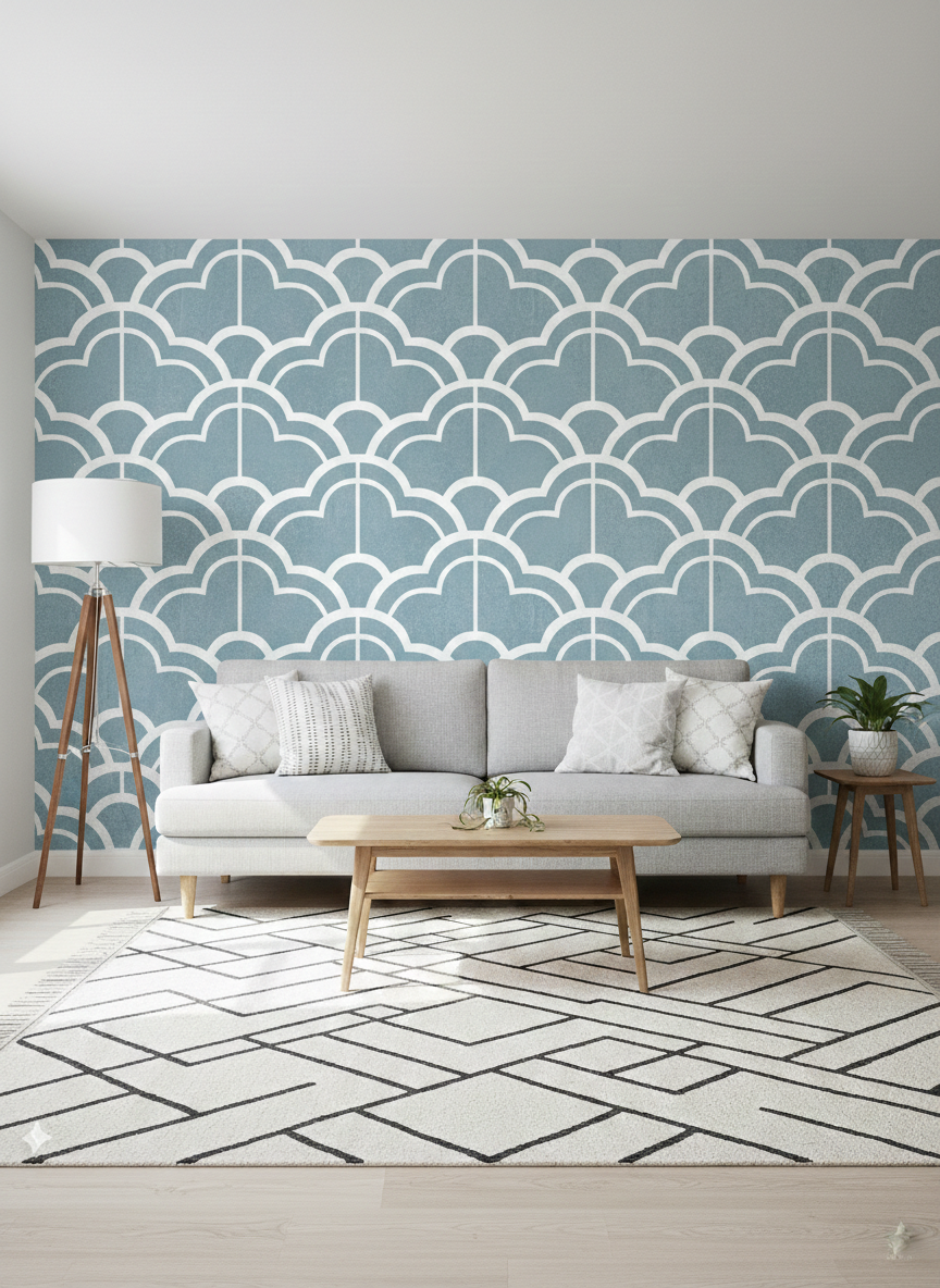 Cloud Pattern Stencil - Image 1