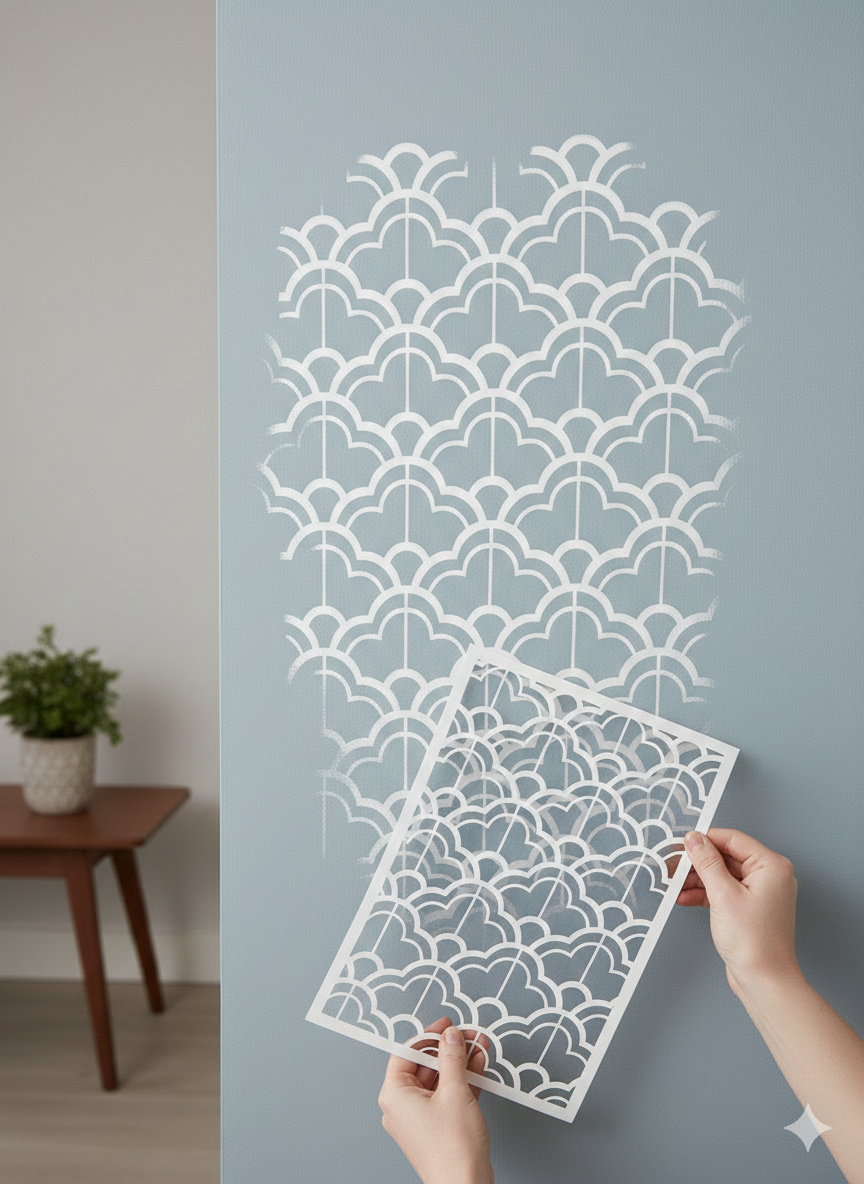 Cloud Pattern Stencil - Image 4