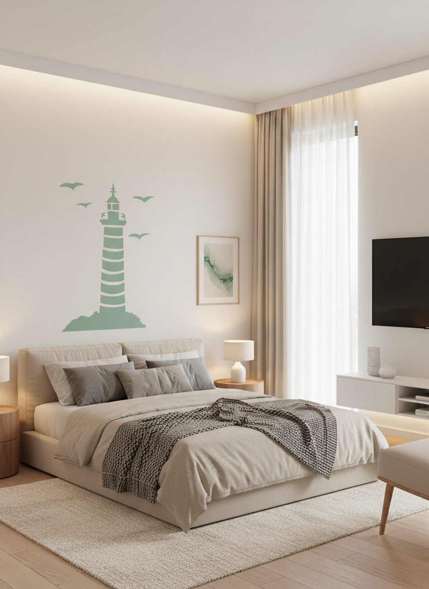 Seaside Lighthouse Stencil - Image 3