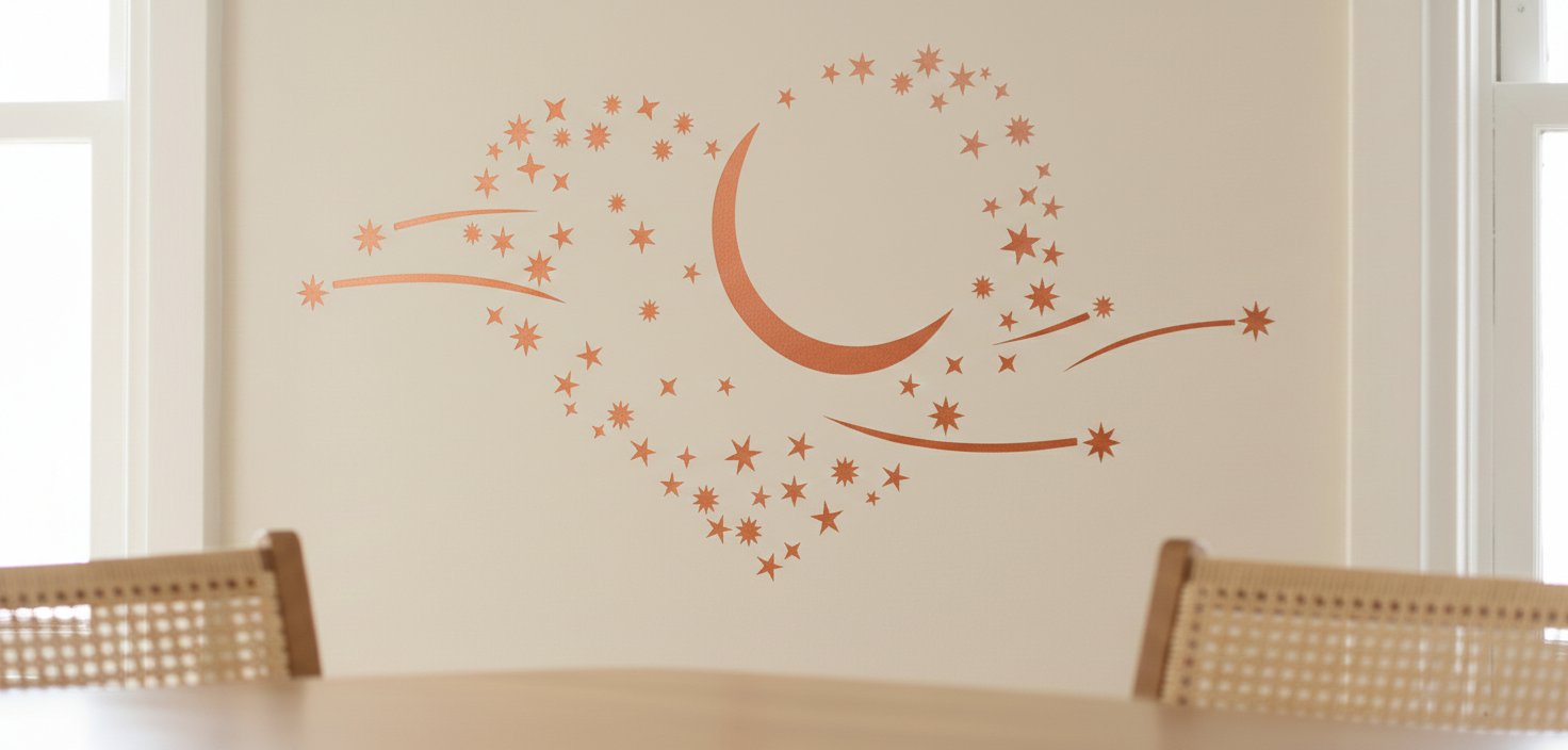 Moon and Stars Stencil - Image 2