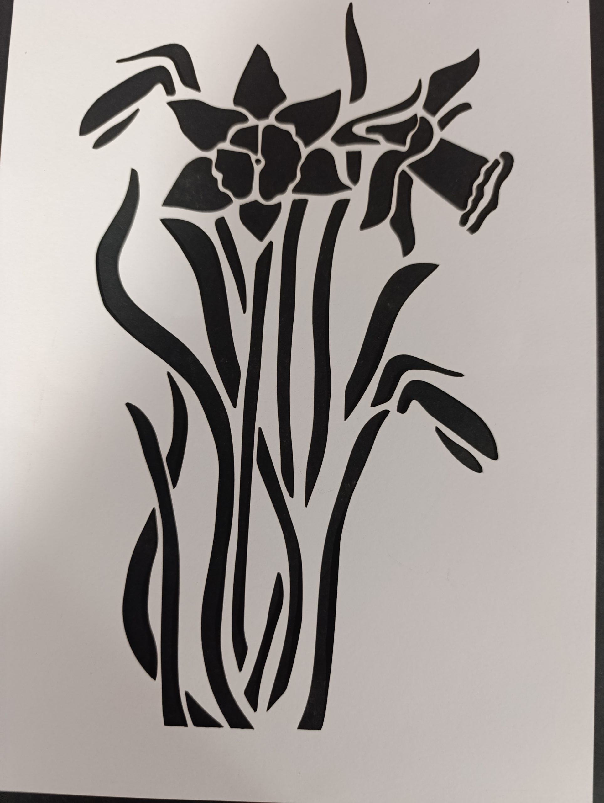 Daffodil Stencil