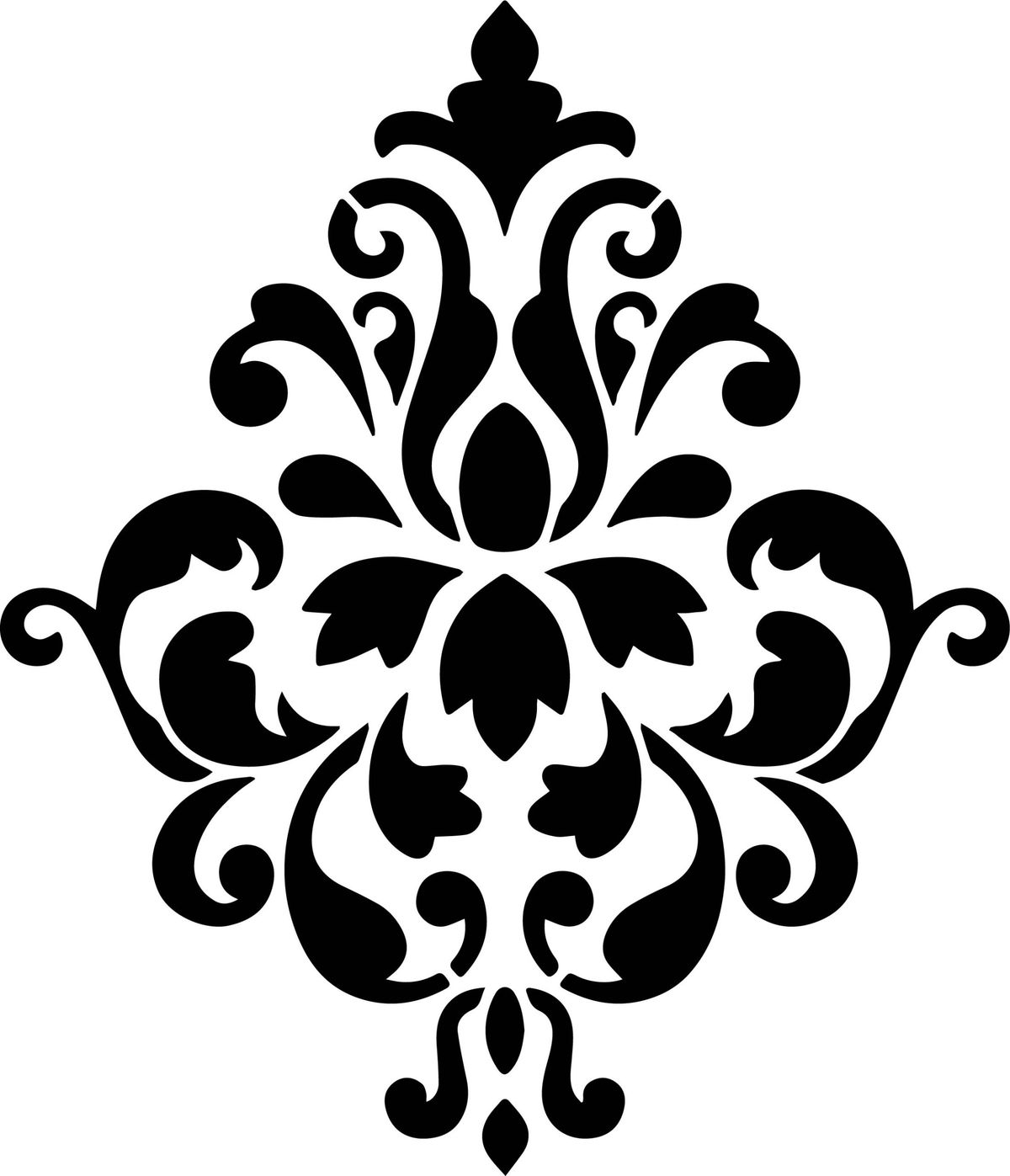 Damask Stencil 18