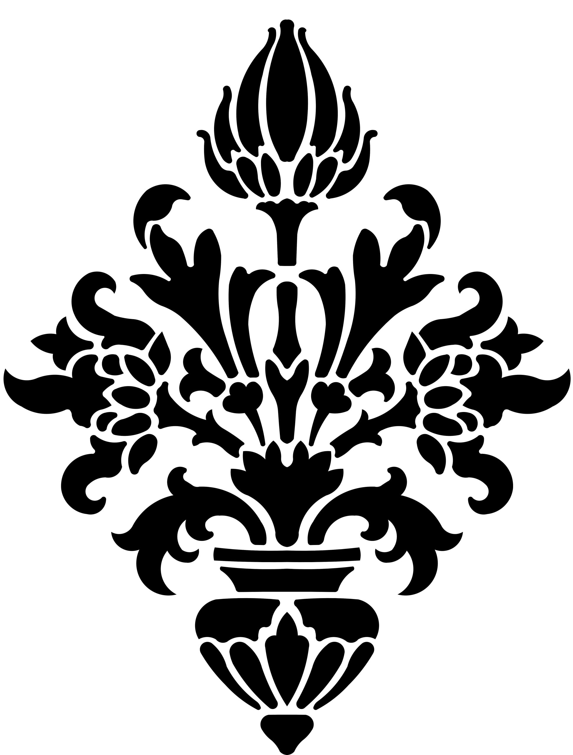 Damask Stencil 21