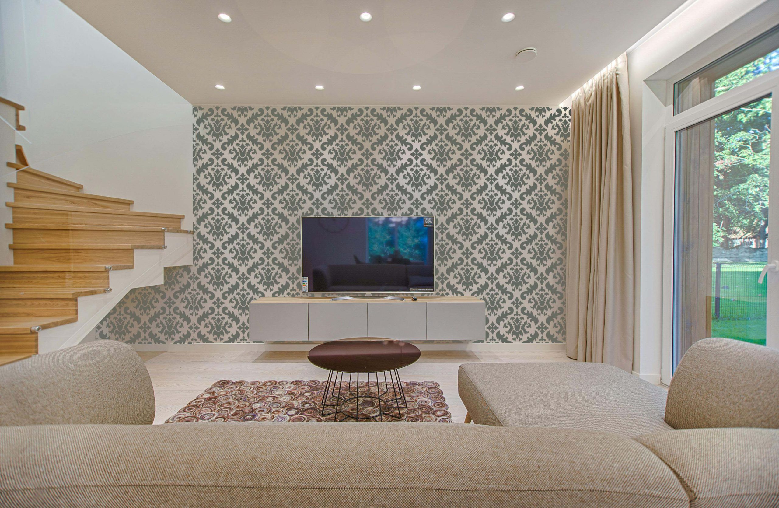 Classic Damask Stencil for Walls