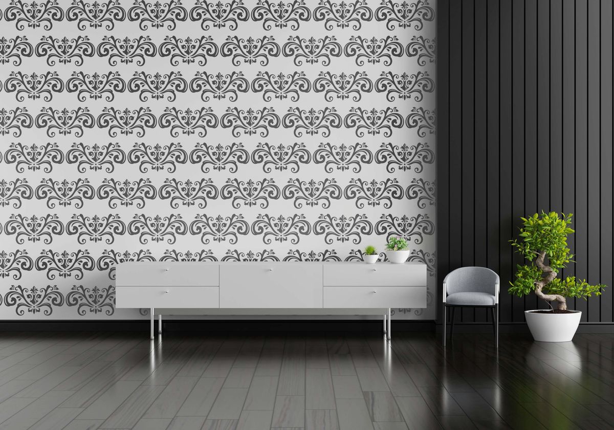 Damask Stencil 08