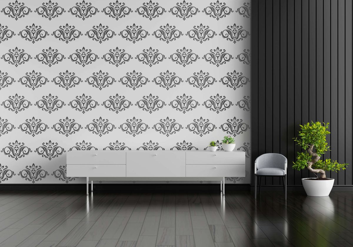 Damask Stencil 11