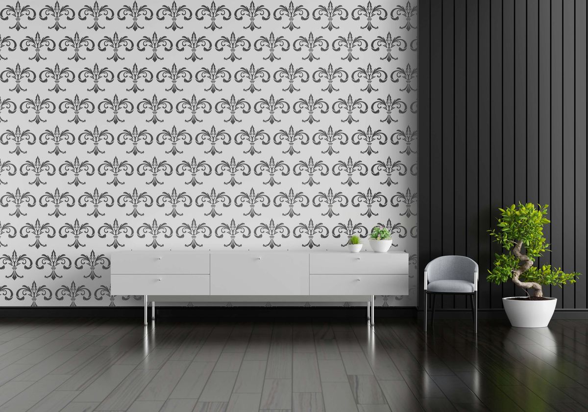 Damask Stencil 16