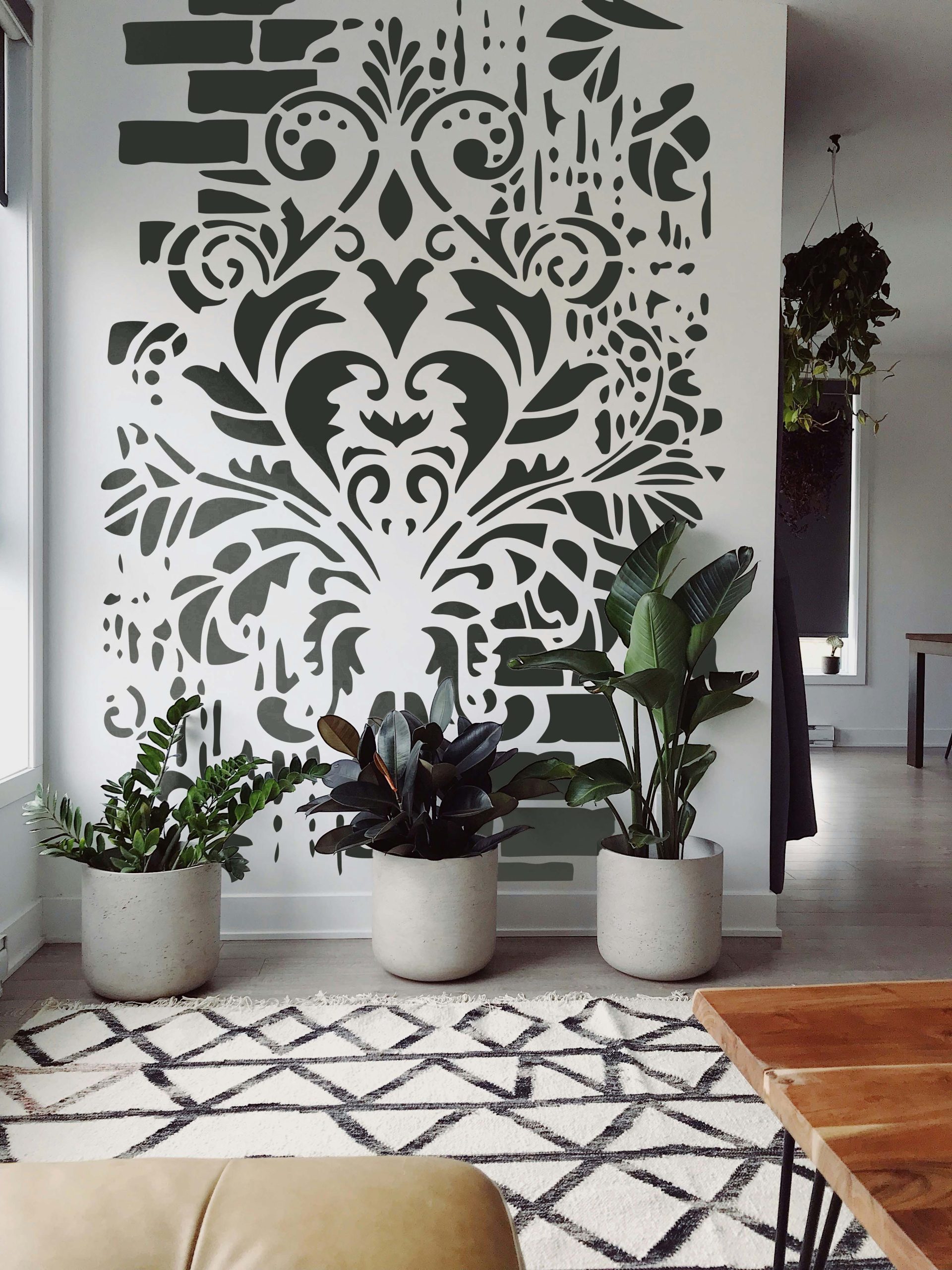 Damask Bricks Stencils - Image 2