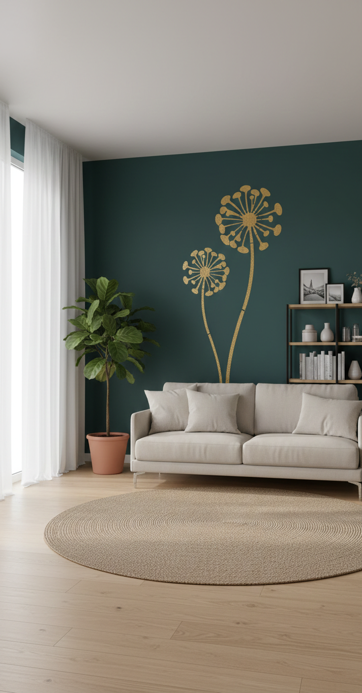 Dandelion Bloom Sjabloon - Image 3