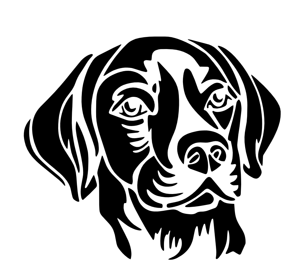 Stencil de Parede Retrato de Cachorro