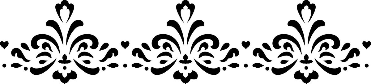 Elegant Fleur de Lis Border Stencil