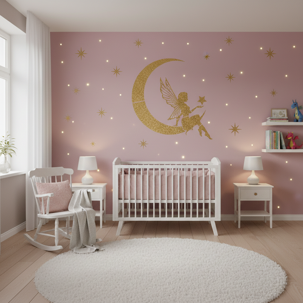 Fairy on the Moon Stencil - Image 2