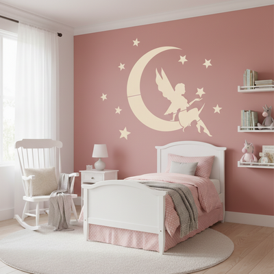 Fairy on the Moon Stencil