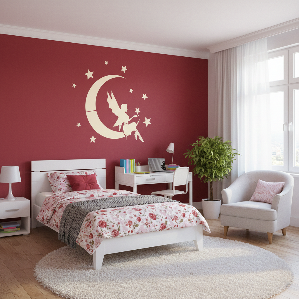 Fairy on the Moon Stencil - Image 3