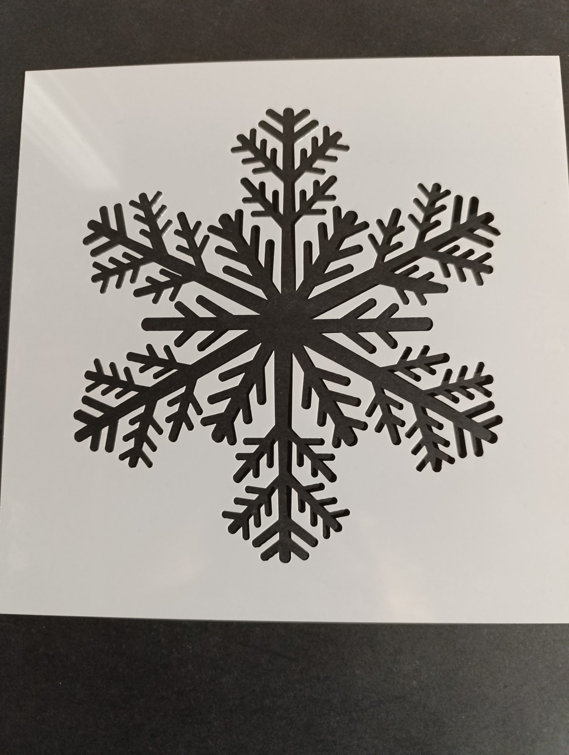 Fine Branch Snowflake Stencil