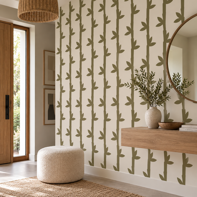 Floral Bamboo Repeat Stencil